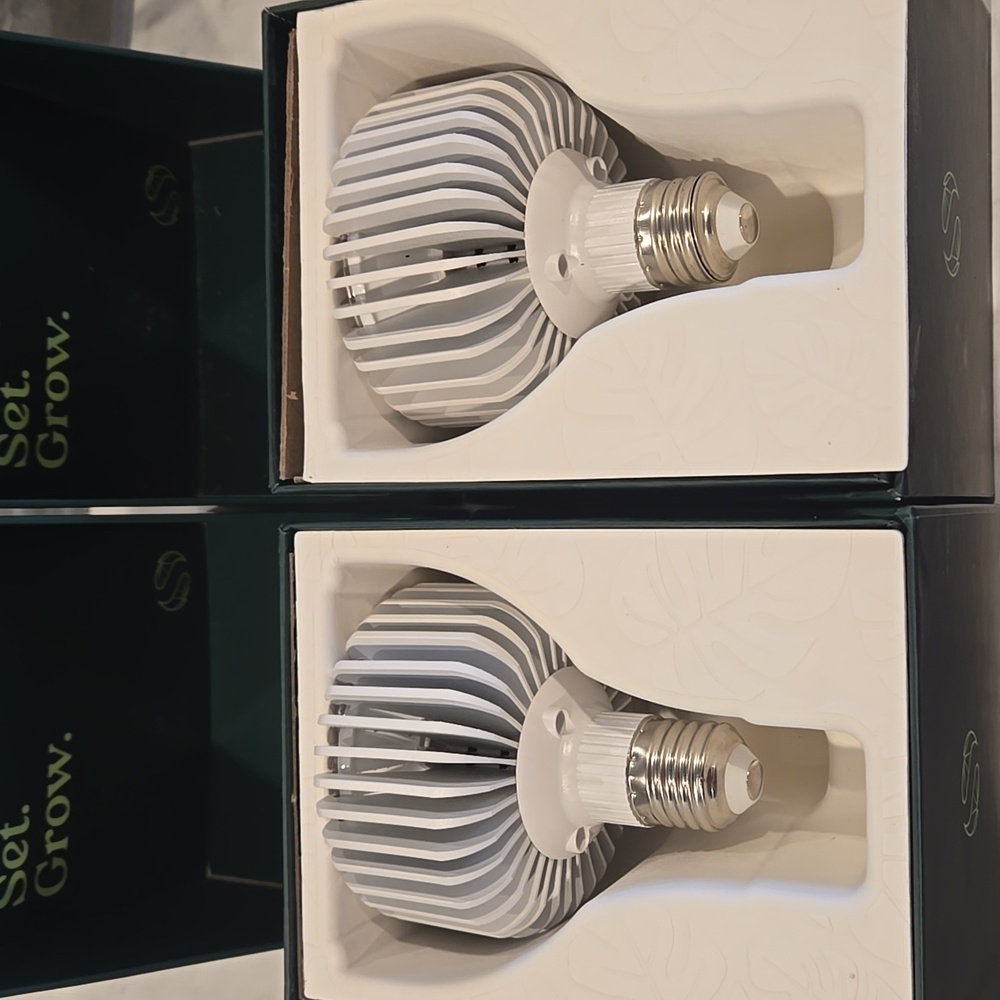 COB Aerospace aluminum bulb 20W 4000K plant light for indoor plants- 2 bulbs
